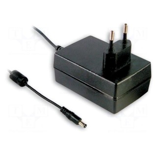 Power supply: switched-mode | mains,plug | 12VDC | 1.5A | 18W | Plug: EU