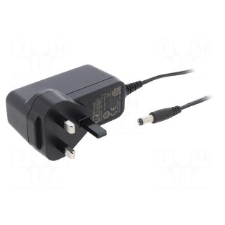 Power supply: switched-mode | mains,plug | 9VDC | 2A | 18W | 85% | 0÷60°C