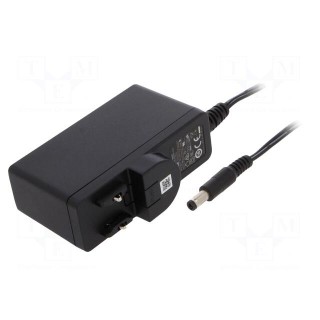 Power supply: switched-mode | mains,plug | 9VDC | 2A | 18W | Plug: none