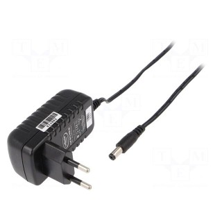 Power supply: switched-mode | volatage source | 12VDC | 0.5A | 6W