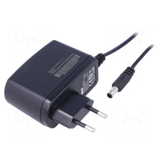 Power supply: switched-mode | volatage source | 12VDC | 1.25A | 15W