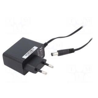 Power supply: switched-mode | mains,plug | 12VDC | 1.33A | 15W | 84.5%