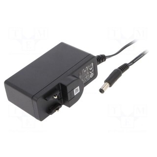 Power supply: switched-mode | mains,plug | 15VDC | 1.25A | 18W | 87.5%