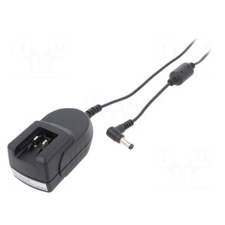 Power supply: switched-mode | mains,plug | 15VDC | 1.2A | 18W | 85.45%
