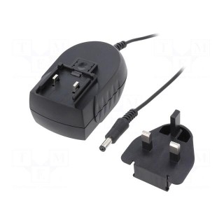 Power supply: switched-mode | mains,plug | 15VDC | 2A | 30W | 88%