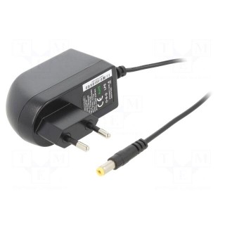 Power supply: switched-mode | mains,plug | 48VDC | 0.5A | 24W | Plug: EU