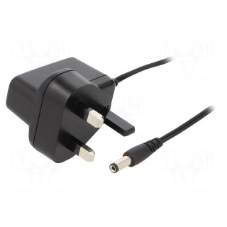 Power supply: switched-mode | mains,plug | 5VDC | 1A | 5W | Out: 5,5/2,1
