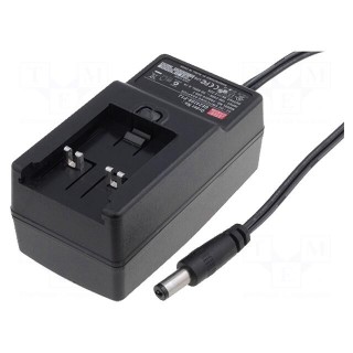 Power supply: switched-mode | volatage source | 9VDC | 2A | 18W | 75%