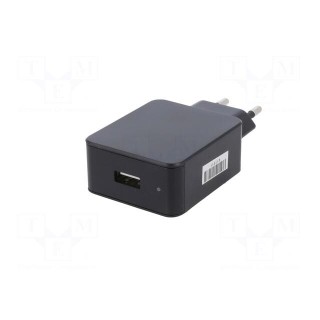 Power supply: switched-mode | mains,plug | 5VDC | 3A | 15W | Plug: EU