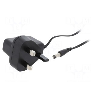Power supply: switched-mode | mains,plug | 6VDC | 0.83A | 5W | 76%