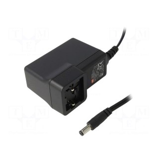 Power supply: switched-mode | volatage source | 7.5VDC | 3.33A | 25W