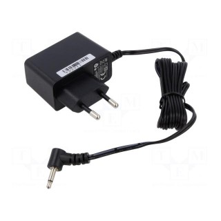 Power supply: switched-mode | mains,plug | 12VDC | 0.35A | 3.6W | black