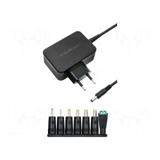 Power supply: switched-mode | mains,plug | 12VDC | 2.5A | 30W