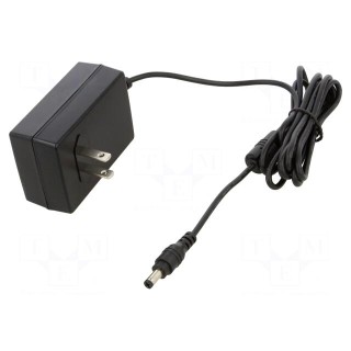 Power supply: switched-mode | mains,plug | 18VDC | 1.38A | 25W | 87%