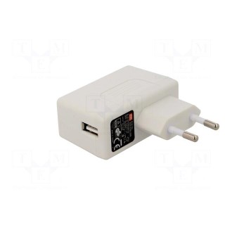 Power supply: switched-mode | volatage source | 5VDC | 2.4A | 12W