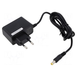 Power supply: switched-mode | mains,plug | 5VDC | 2A | 10W | black