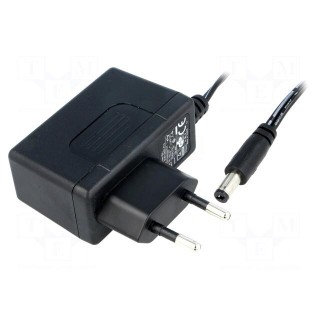 Power supply: switched-mode | mains,plug | 7.5VDC | 1.6A | 12W | 83%