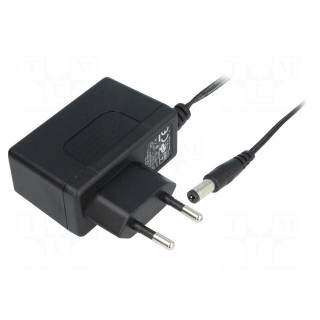Power supply: switched-mode | mains,plug | 9VDC | 1.33A | 12W | Plug: EU