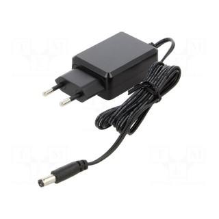 Power supply: switched-mode | mains,plug | 9VDC | 1.66A | 15W | Plug: EU