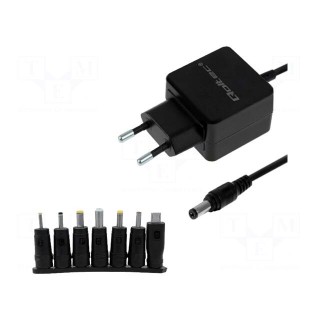 Power supply: switched-mode | mains,universal,plug | 5VDC | 3A | 15W