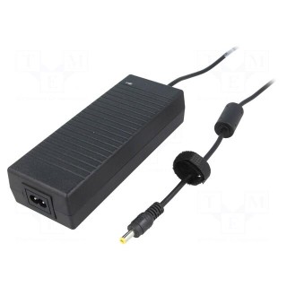 Power supply: switched-mode | 12VDC | 10A | Out: 5,5/2,1 | 120W | 0÷40°C