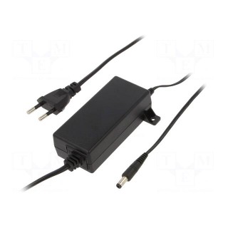 Power supply: switched-mode | 12VDC | 2A | Out: 5,5/2,5 | 24W | 0÷40°C