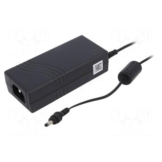 Power supply: switched-mode | 12VDC | 3.33A | Out: 5,5/2,5 | 40W | 89%