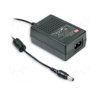 Power supply: switched-mode | 5VDC | 4.5A | Out: 5,5/2,1 | 22.5W | 80%