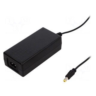 Power supply: switched-mode | 12VDC | 4.17A | Out: 5,5/2,1 | 50W