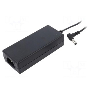 Power supply: switched-mode | 12VDC | 4.2A | Out: 5,5/2,5 | 50W | 89%
