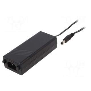 Power supply: switched-mode | 12VDC | 4A | Out: 5,5/2,5 | 48W | 0÷60°C
