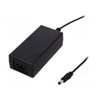 Power supply: switched-mode | 12VDC | 5.42A | Out: 5,5/2,5 | 65W