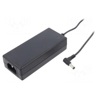 Power supply: switched-mode | 12VDC | 5.8A | Out: 5,5/2,1 | 70W | 89%