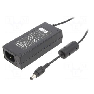 Power supply: switched-mode | 12VDC | 5A | Out: 5,5/2,1 | 60W | 0÷40°C