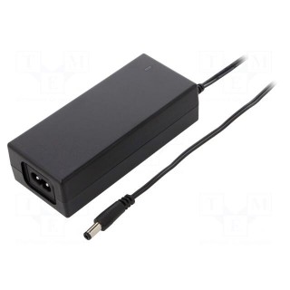 Power supply: switched-mode | 12VDC | 5A | Out: 5,5/2,5 | 60W | -5÷40°C