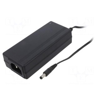 Power supply: switched-mode | 12VDC | 5A | Out: 5,5/2,5 | 60W | -5÷40°C