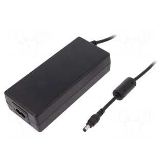 Power supply: switched-mode | 12VDC | 7.5A | Out: 5,5/2,1 | 90W | 0÷40°C