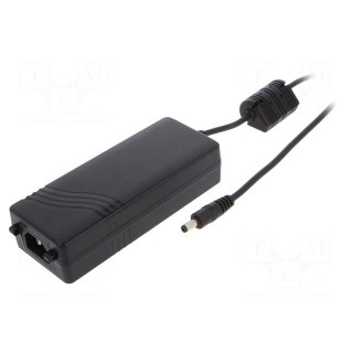 Power supply: switched-mode | 12VDC | 7A | Out: 5,5/2,5 | 84W | 0÷60°C