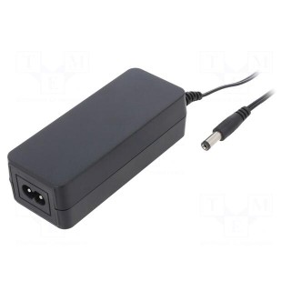 Power supply: switched-mode | 15VDC | 1.25A | Out: 5,5/2,1 | 18W | 85%