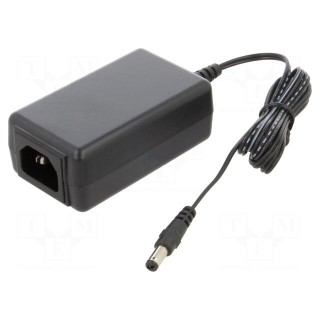 Power supply: switched-mode | 15VDC | 1A | Out: 5,5/2,1 | 15W | -20÷70°C