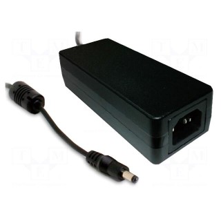 Power supply: switched-mode | 12VDC | 3.34A | Out: 5,5/2,1 | 40W | 89.5%