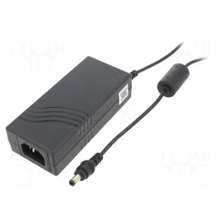 Power supply: switched-mode | 15VDC | 2A | Out: 5,5/2,5 | 40W | 0÷65°C