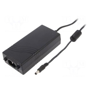 Power supply: switched-mode | 15VDC | 4.3A | Out: 5,5/2,5 | 65W | 0÷60°C