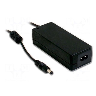 Power supply: switched-mode | 24VDC | 2.5A | Out: 5,5/2,1 | 60W | 90%