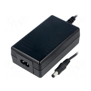 Power supply: switched-mode | 18VDC | 0.83A | Out: 5,5/2,1 | 15W | 85%