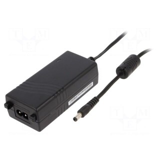 Power supply: switched-mode | 18VDC | 2A | Out: 5,5/2,5 | 36W | 0÷40°C