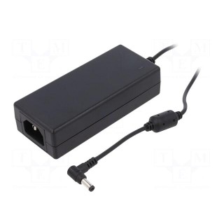 Power supply: switched-mode | 18VDC | 3.9A | Out: 5,5/2,1 | 70W | 89%