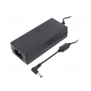 Power supply: switched-mode | 19VDC | 3.7A | Out: 5,5/2,1 | 70W | 89%