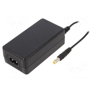 Power supply: switched-mode | 24VDC | 1.25A | Out: 5,5/2,1 | 30W