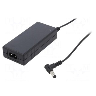 Power supply: switched-mode | 24VDC | 1.5A | Out: 5,5/2,1 | 30W | 89%